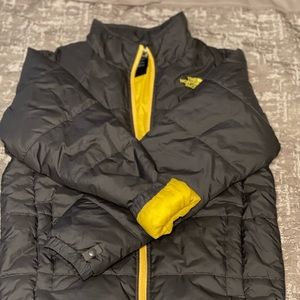 Black/Green North Face Jacket